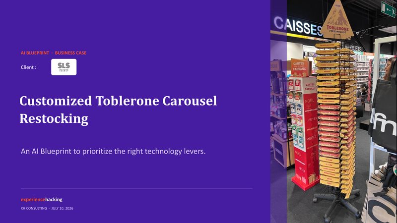 Cover of the SLS Agency case study: customised Toblerone carousel restocking