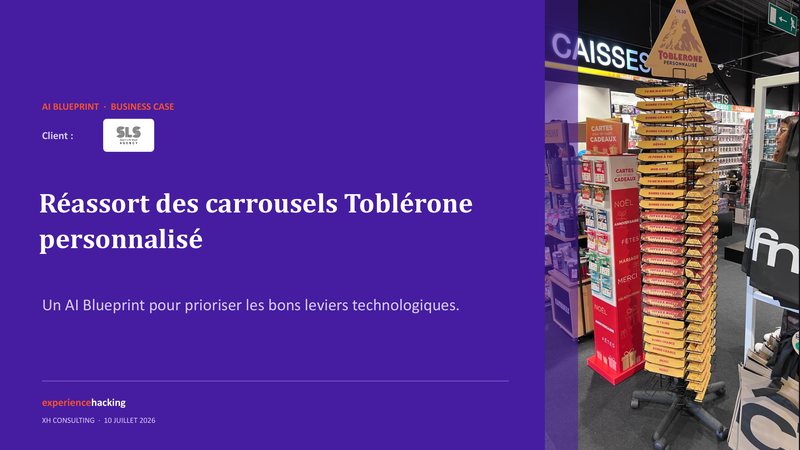 Couverture de l’étude de cas SLS Agency : réassort des carrousels Toblerone personnalisés